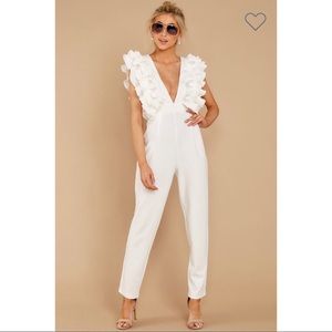 Get This Right White Jumpsuit